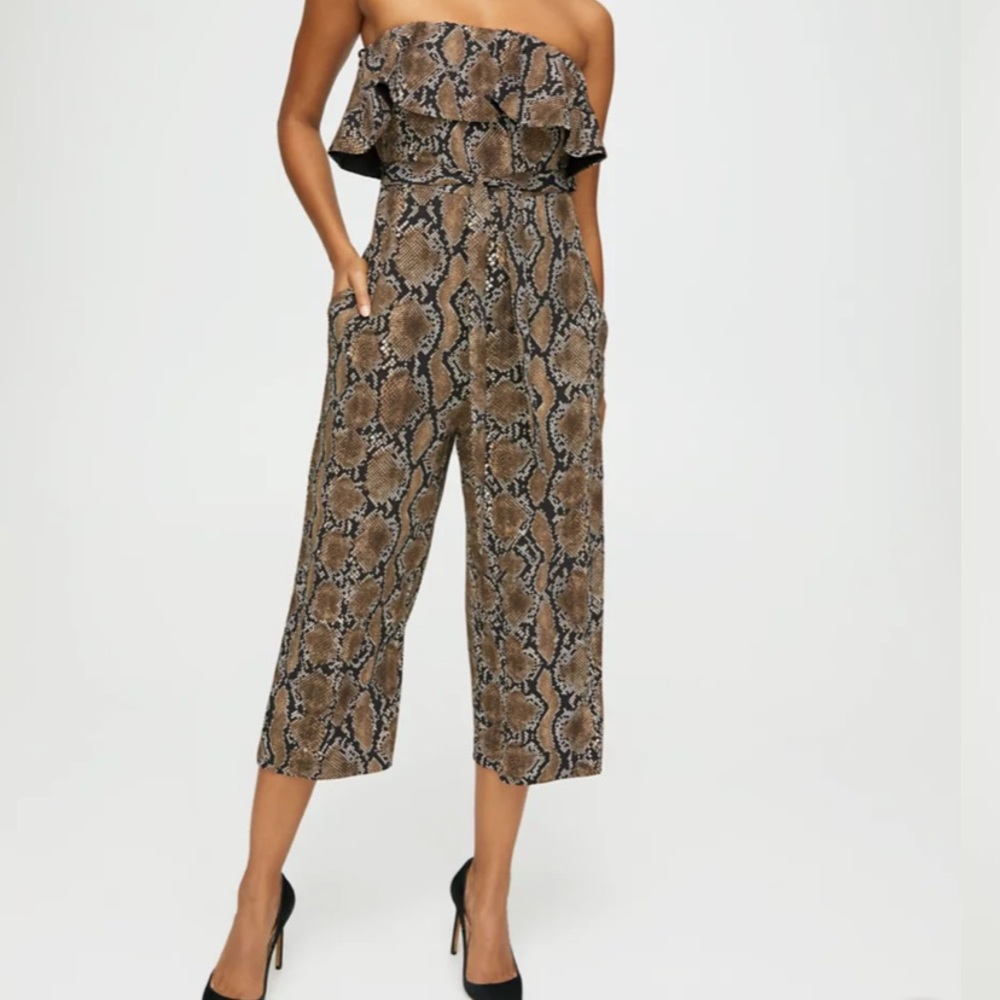 Babaton Aritzia Size 4 Flutter Snake Reptile Prin… - image 1